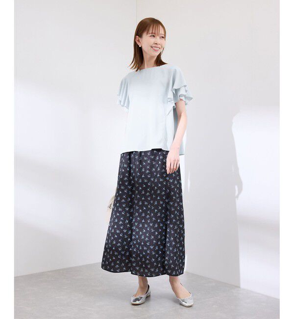 Rope&rsquo;Picnic「【WEB限定カラー】【UVケア・接触冷感・前後2WAY】フレアスリーブブラウス」|シャツ・ブラウス|