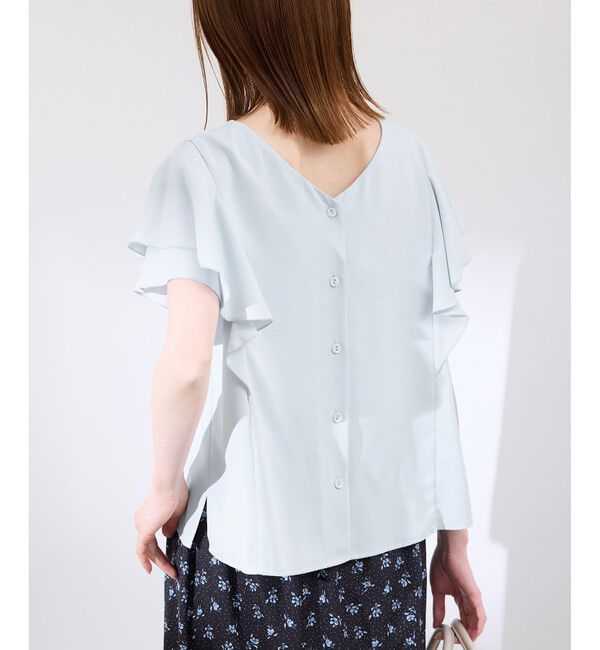 Rope&rsquo;Picnic「【WEB限定カラー】【UVケア・接触冷感・前後2WAY】フレアスリーブブラウス」|シャツ・ブラウス|