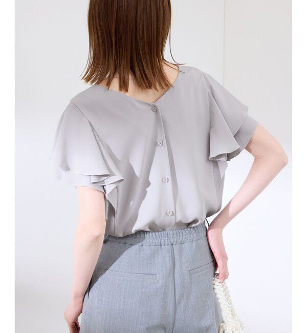 Rope&rsquo;Picnic「【WEB限定カラー】【UVケア・接触冷感・前後2WAY】フレアスリーブブラウス」|シャツ・ブラウス|