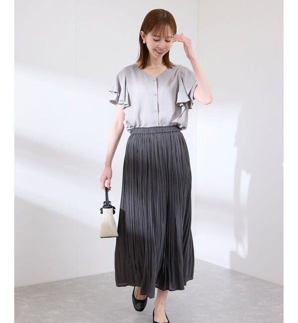 Rope&rsquo;Picnic「【WEB限定カラー】【UVケア・接触冷感・前後2WAY】フレアスリーブブラウス」|シャツ・ブラウス|