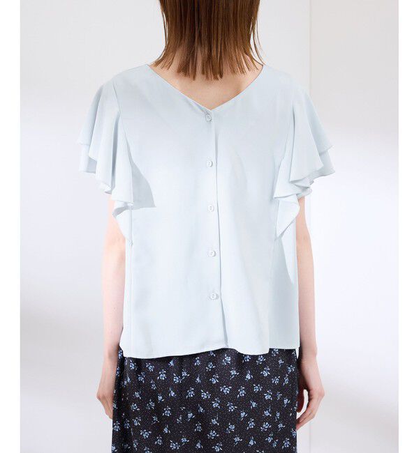 Rope&rsquo;Picnic「【WEB限定カラー】【UVケア・接触冷感・前後2WAY】フレアスリーブブラウス」|シャツ・ブラウス|