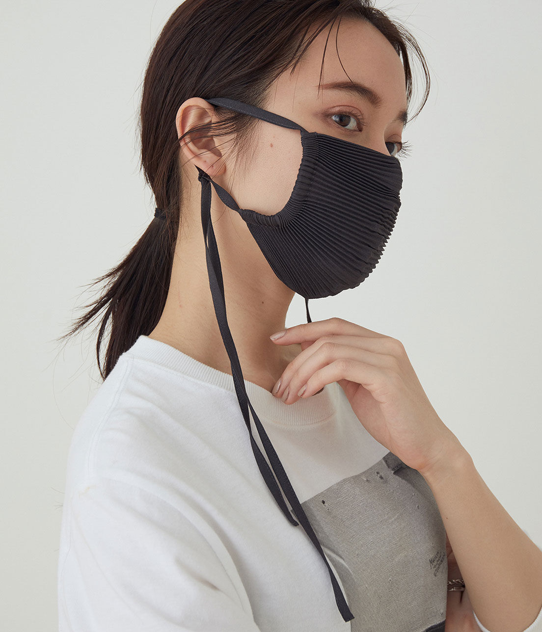 ADAM ET ROPE'「プリーツマスク2」|その他|チャコール(06)