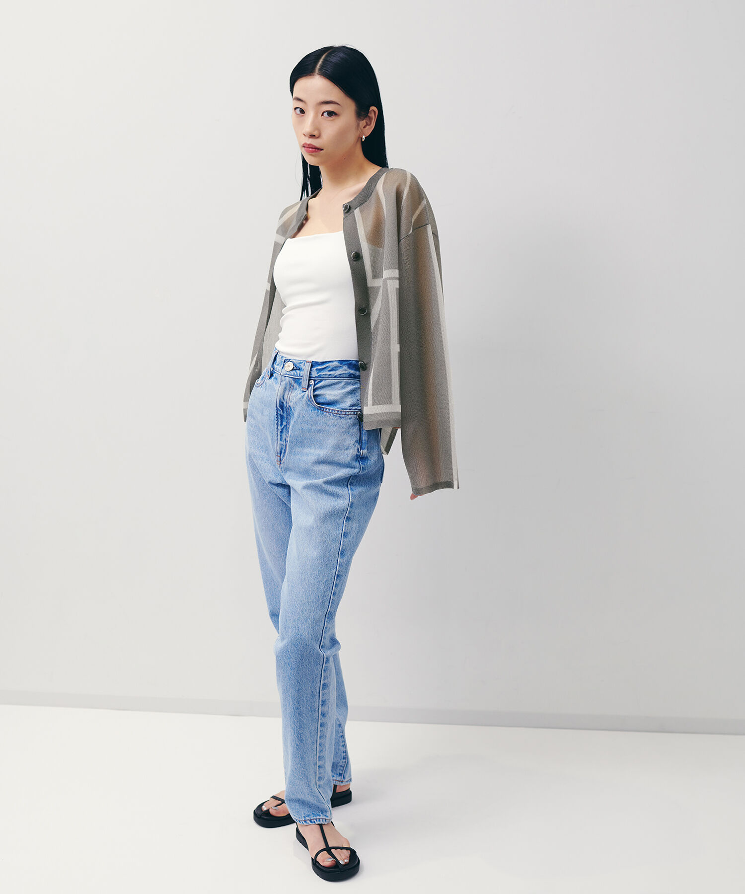 ADAM ET ROPE'「ナロークロスストラップスポサン」|サンダル|