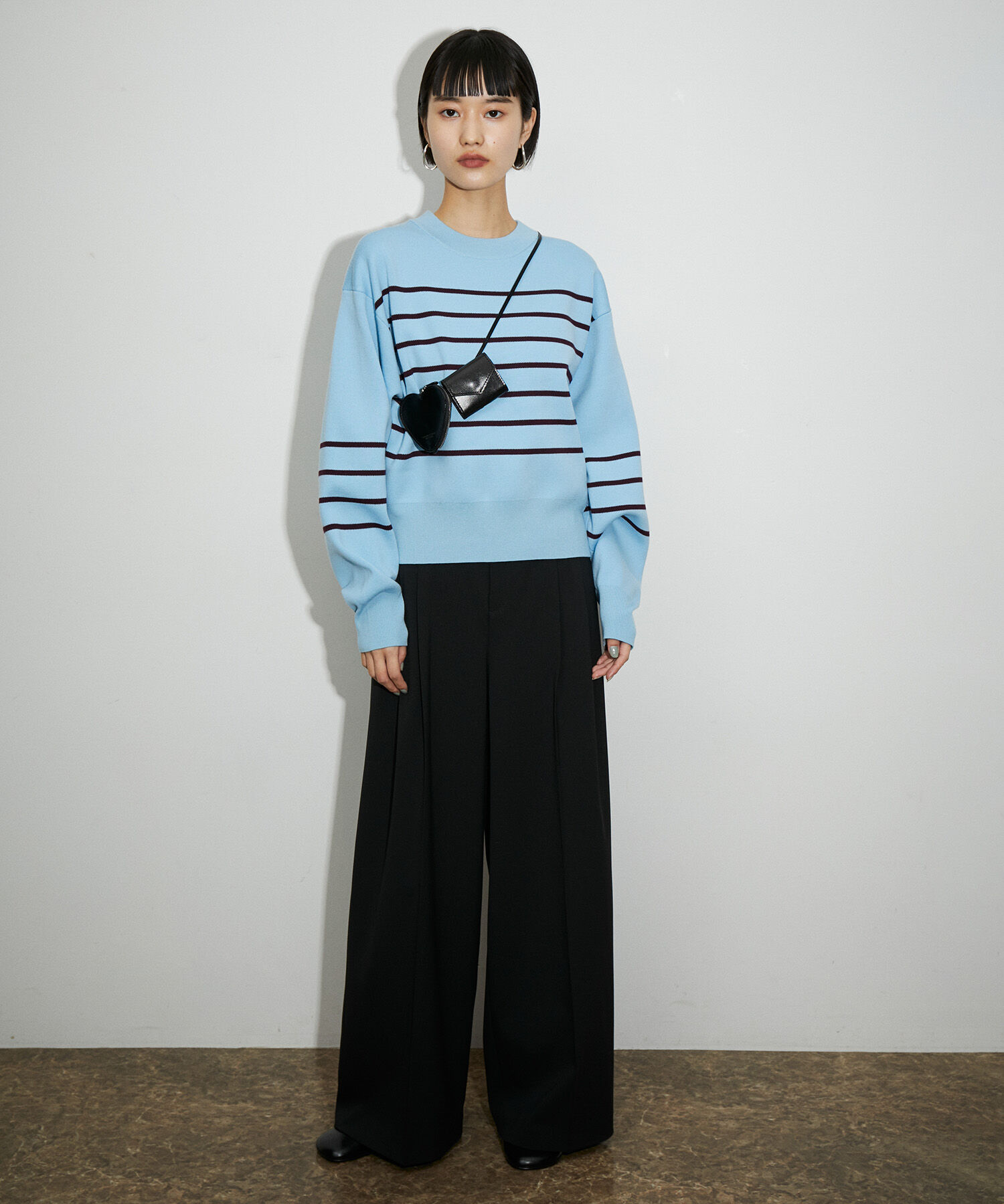 ADAM ET ROPE'「【サステナブル】2タックワイドスラックス」|スラックス|