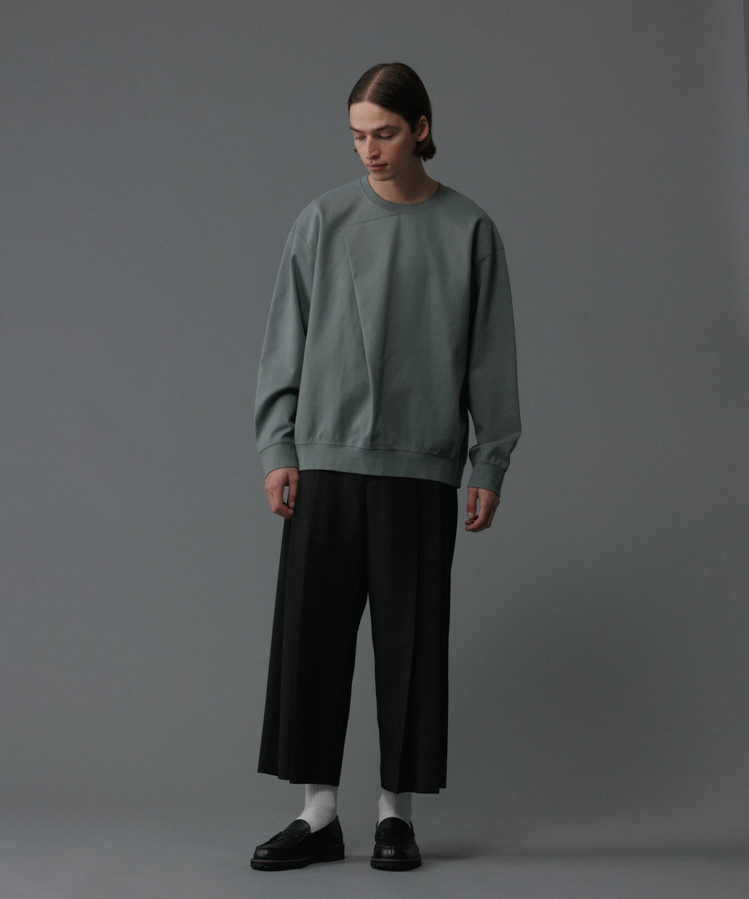 ADAM ET ROPE'「フロントタック ロングスリーブ Tシャツ / ルーズシルエット / UNISEX」|Tシャツ・カットソー|