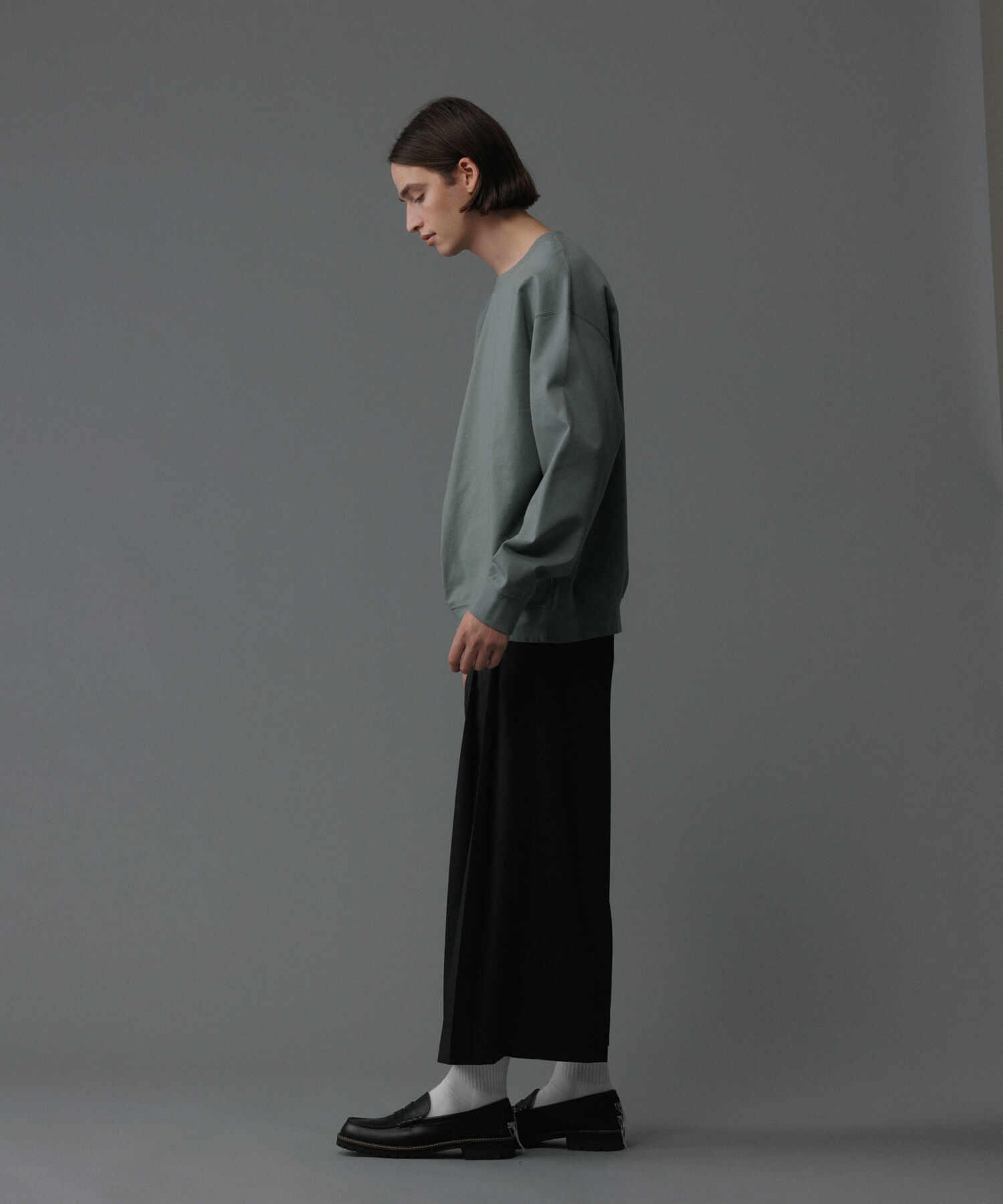 ADAM ET ROPE'「フロントタック ロングスリーブ Tシャツ / ルーズシルエット / UNISEX」|Tシャツ・カットソー|