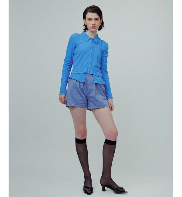 ADAM ET ROPE'「ベアキャミコンビカットソーカーディガン」|カーディガン|