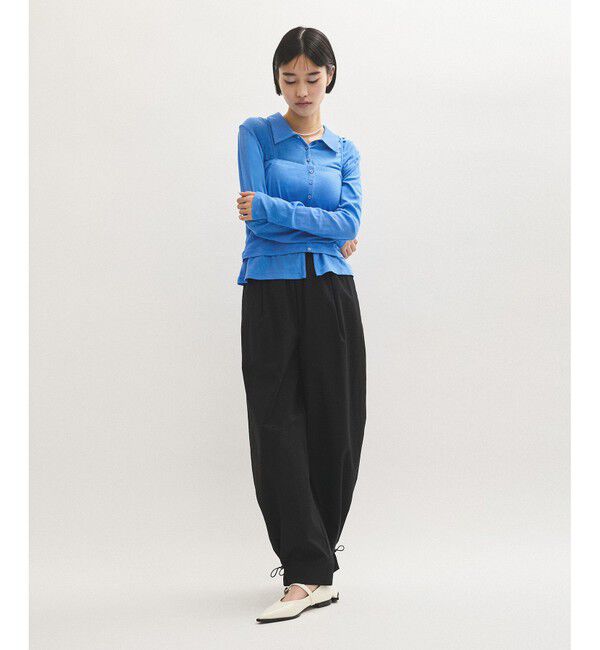 ADAM ET ROPE'「ベアキャミコンビカットソーカーディガン」|カーディガン|