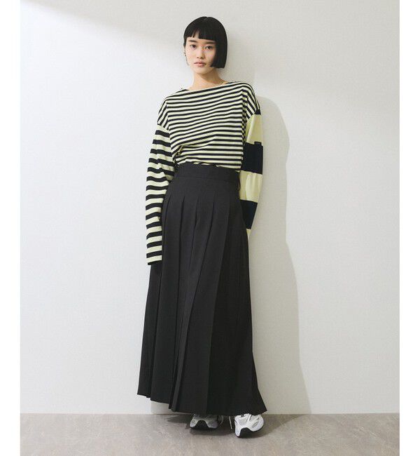 ADAM ET ROPE'「【WEB限定】2WAYプリーツワンピース」|ワンピース|