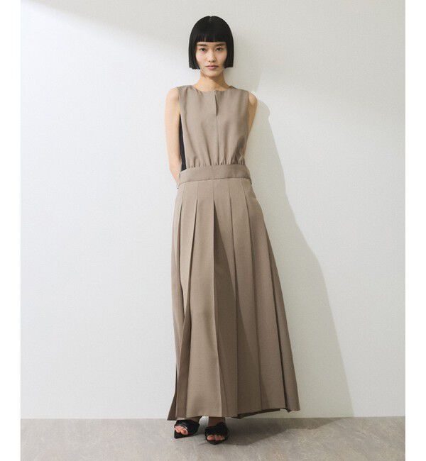 ADAM ET ROPE'「【WEB限定】2WAYプリーツワンピース」|ワンピース|ベージュ(27)