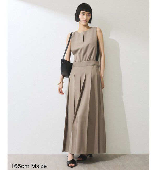 ADAM ET ROPE'「【WEB限定】2WAYプリーツワンピース」|ワンピース|