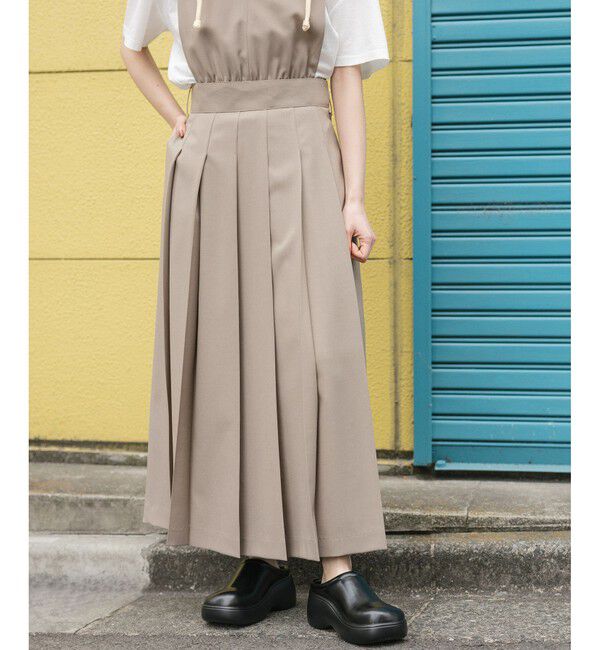 ADAM ET ROPE'「【WEB限定】2WAYプリーツワンピース」|ワンピース|