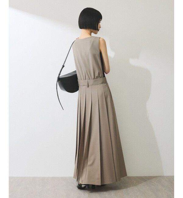 ADAM ET ROPE'「【WEB限定】2WAYプリーツワンピース」|ワンピース|