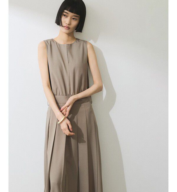 ADAM ET ROPE'「【WEB限定】2WAYプリーツワンピース」|ワンピース|
