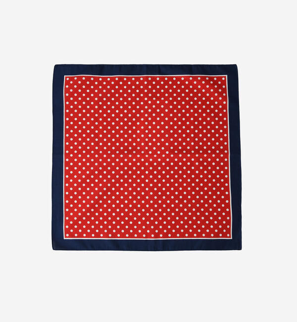 LABOUR AND WAIT「LABOUR AND WAIT | POLKADOT HANDKERCHIEF REDBORDER」|ハンカチ|