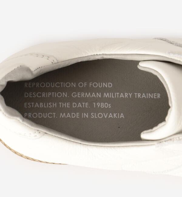  「REPRODUCTION OF FOUND | 〈別注〉GERMAN MILITARY TRAINER MEN」|スニーカー|