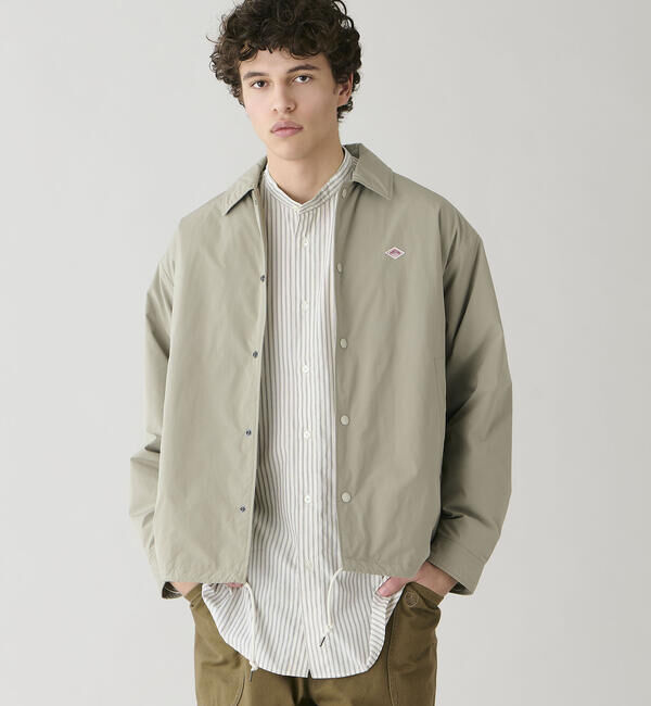 DANTON「DANTON | ピーチタフタ 中綿コーチジャケット MEN」|ブルゾン・スタジャン|