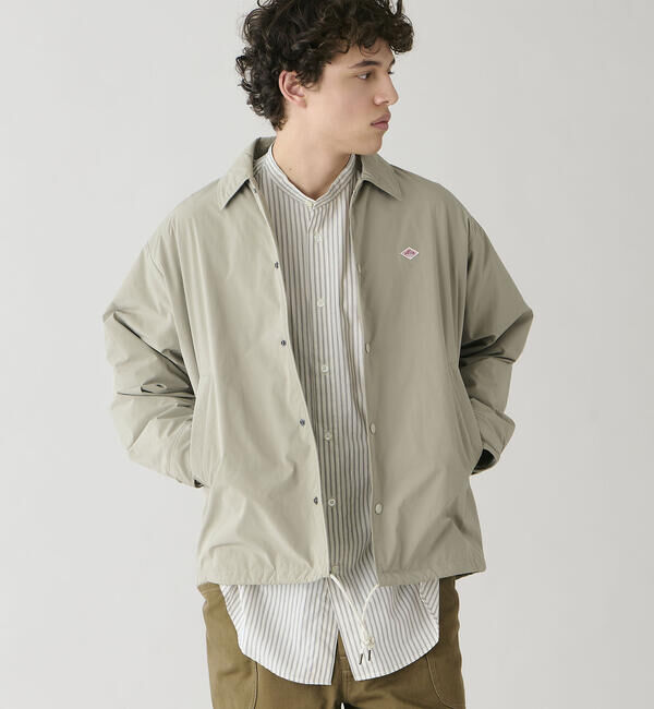 DANTON「DANTON | ピーチタフタ 中綿コーチジャケット MEN」|ブルゾン・スタジャン|