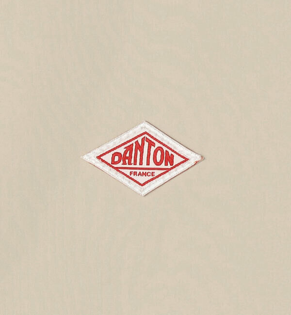 DANTON「DANTON | ピーチタフタ 中綿ノーカラージャケット WOMEN」|ブルゾン・スタジャン|