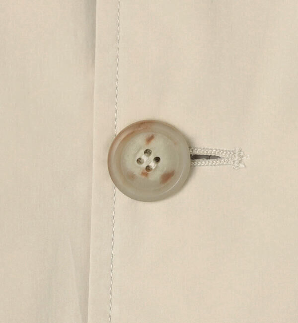 DANTON「DANTON | ピーチタフタ 中綿ノーカラージャケット WOMEN」|ブルゾン・スタジャン|