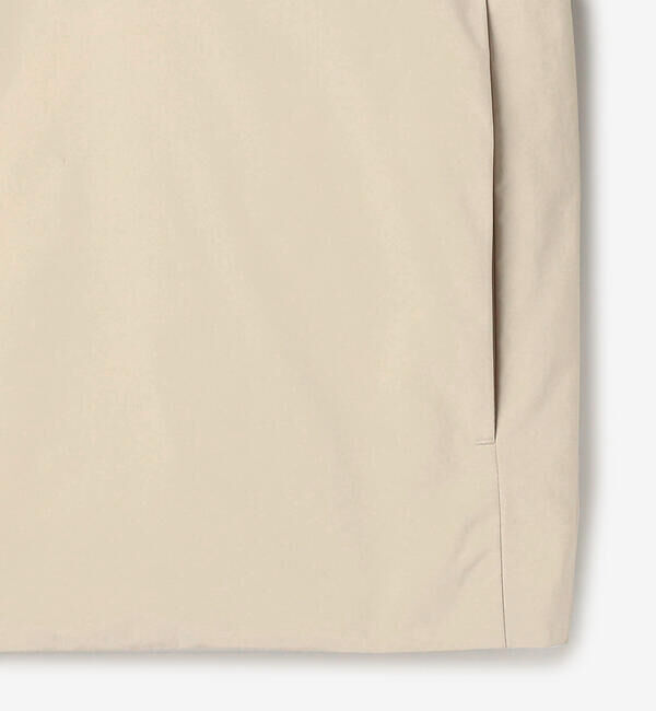 DANTON「DANTON | ピーチタフタ 中綿ノーカラージャケット WOMEN」|ブルゾン・スタジャン|