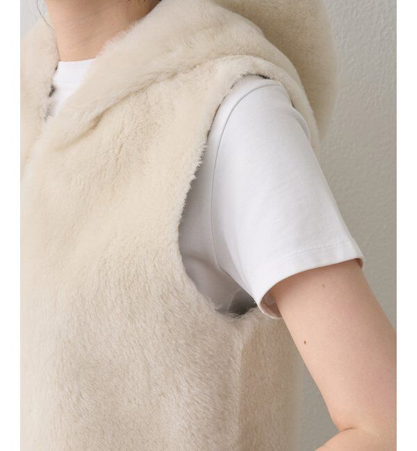  「ムートンフードジレ」|ベスト・ジレ|