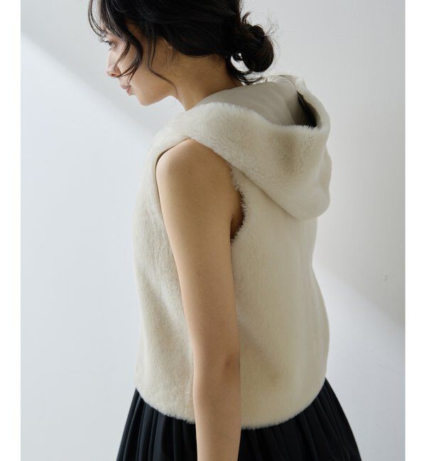  「ムートンフードジレ」|ベスト・ジレ|