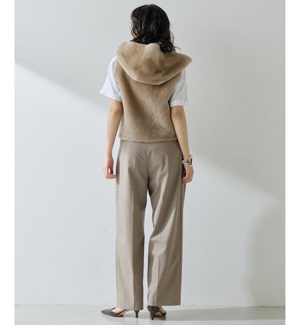  「ムートンフードジレ」|ベスト・ジレ|