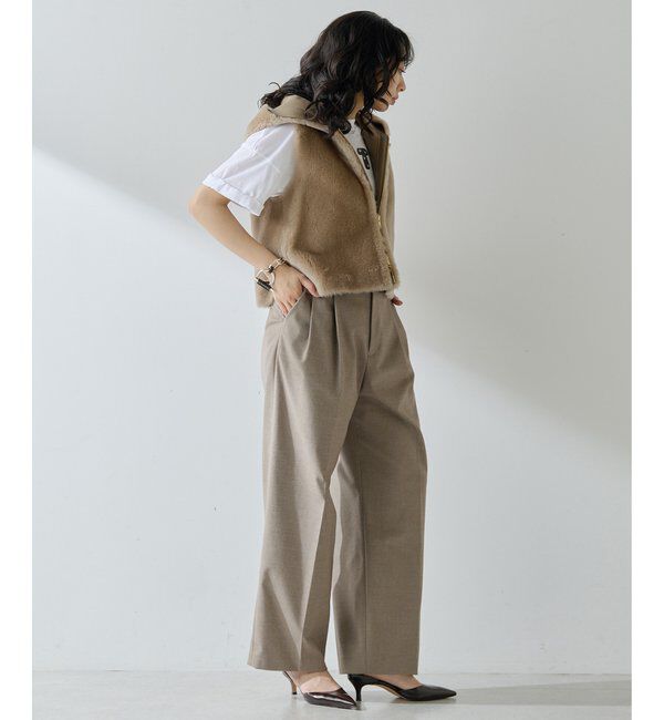  「ムートンフードジレ」|ベスト・ジレ|