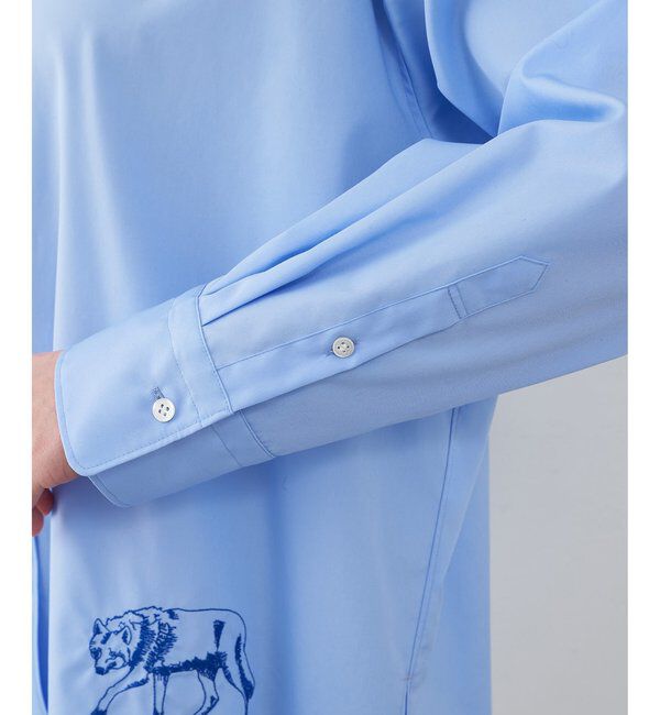  「＜一部カラー期間限定販売＞アニマル刺繍シャツ」|シャツ・ブラウス|