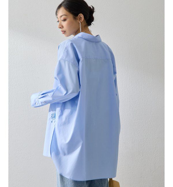  「＜一部カラー期間限定販売＞アニマル刺繍シャツ」|シャツ・ブラウス|