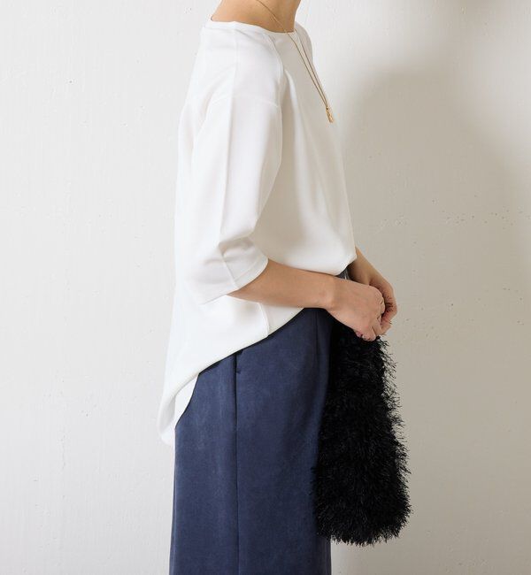  「ハーフスリーブジョーゼット半袖T」|Tシャツ・カットソー|