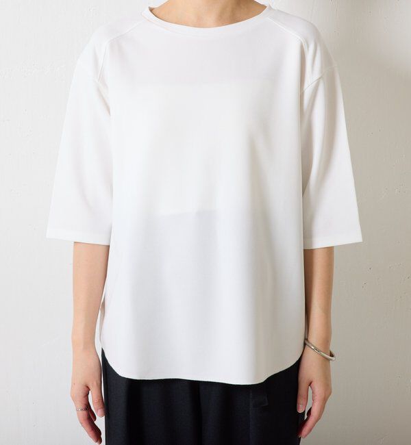  「ハーフスリーブジョーゼット半袖T」|Tシャツ・カットソー|