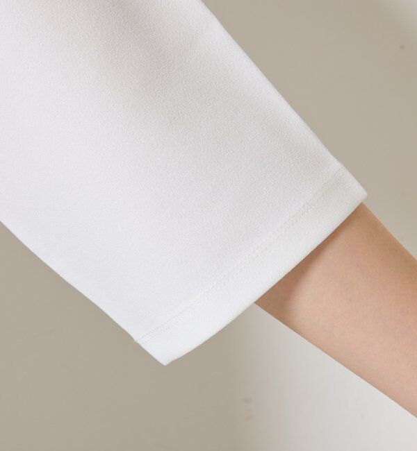  「ハーフスリーブジョーゼット半袖T」|Tシャツ・カットソー|