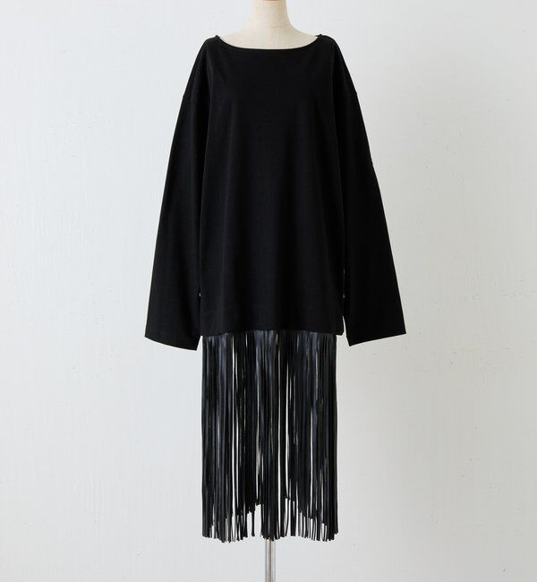  「【CEPIE./セピエ】フリンジバスクシャツ」|Tシャツ・カットソー|ブラック