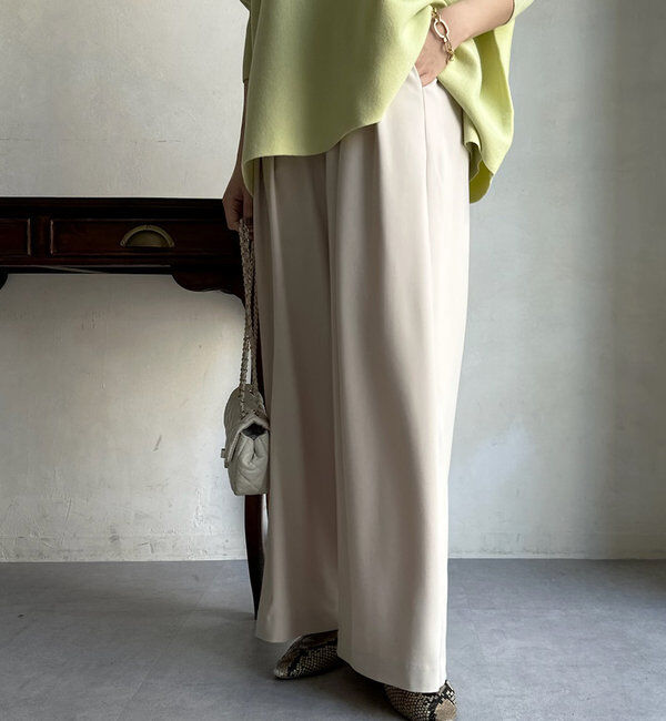  「【累計販売数3万枚突破/22色４サイズ展開！】タックワイドパンツ」|チノ|