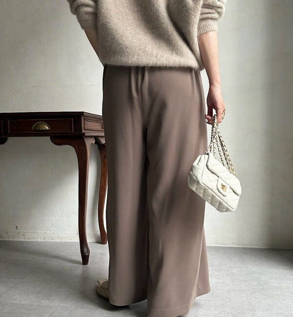  「【累計販売数3万枚突破/22色４サイズ展開！】タックワイドパンツ」|チノ|