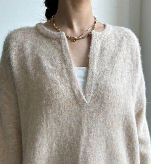  「深Vスリットニット」|ニット・セーター|