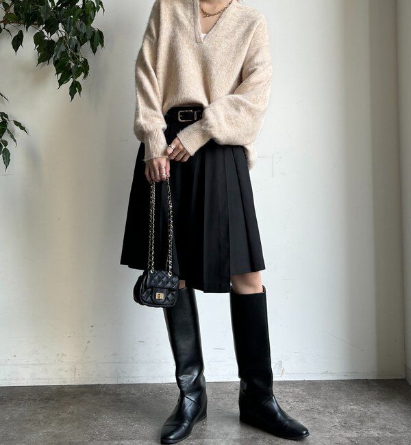  「深Vスリットニット」|ニット・セーター|