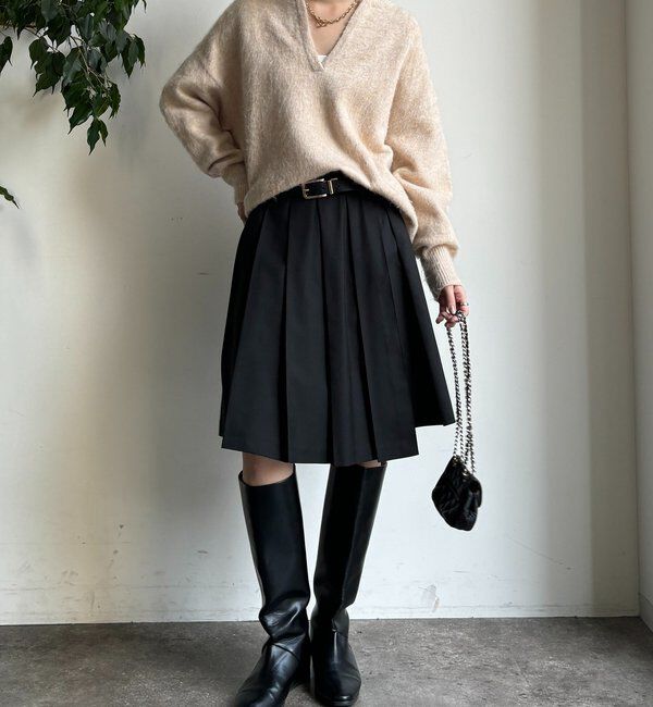  「深Vスリットニット」|ニット・セーター|