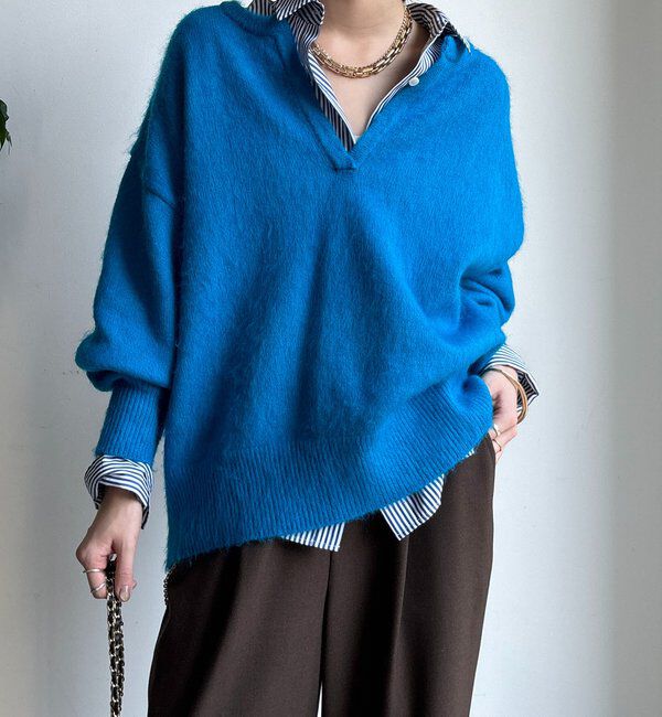  「深Vスリットニット」|ニット・セーター|