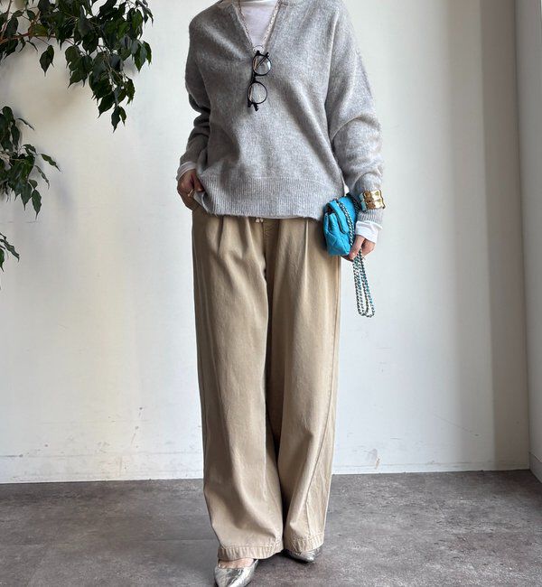  「深Vスリットニット」|ニット・セーター|