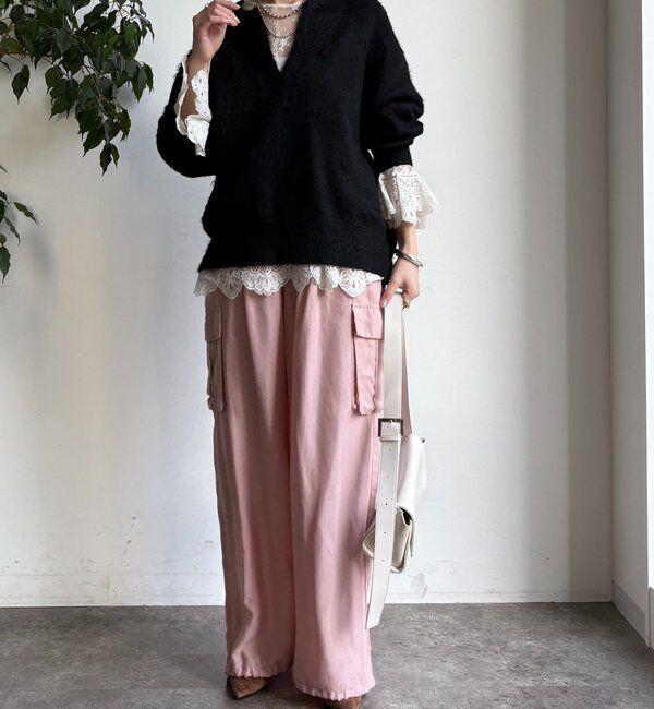  「深Vスリットニット」|ニット・セーター|