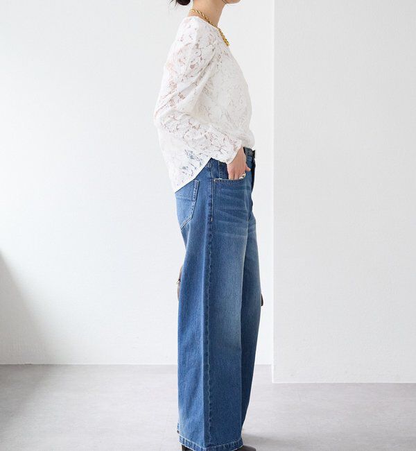  「【a Nice （ア ・ニース）】クラフトレースブラウス」|シャツ・ブラウス|