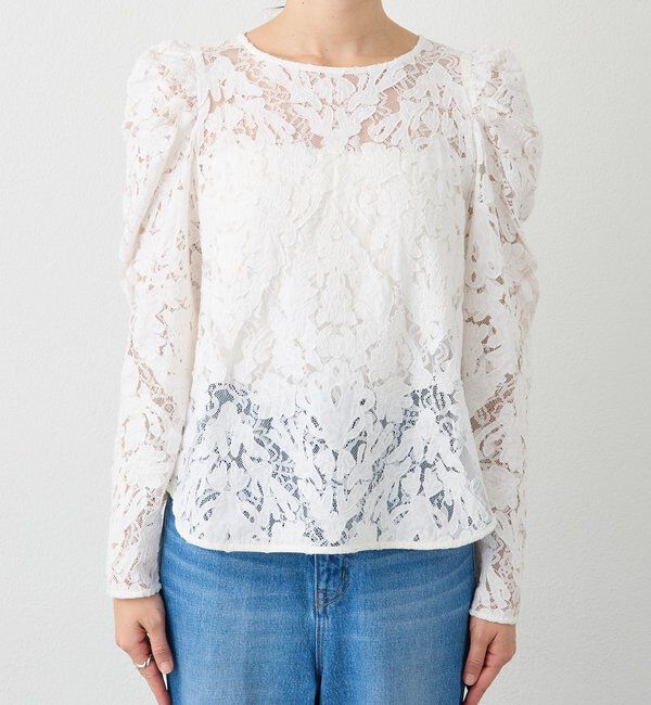  「【a Nice （ア ・ニース）】クラフトレースブラウス」|シャツ・ブラウス|