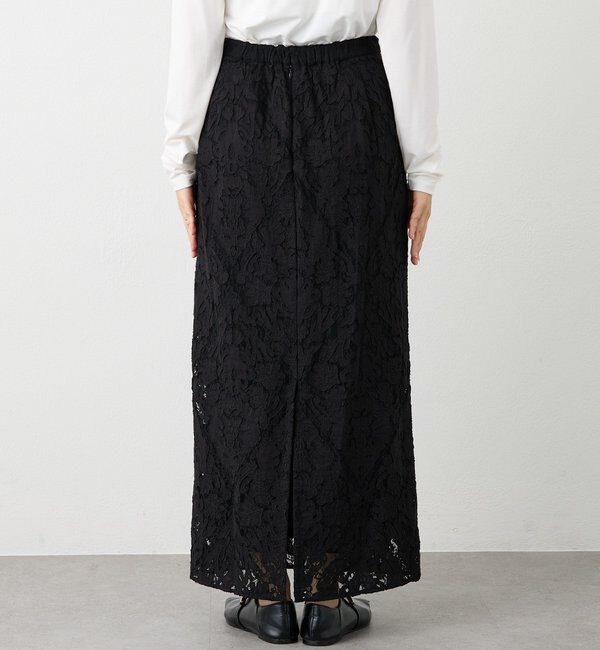  「【a Nice （ア ・ニース）】クラフトレーススカート」|スカート|
