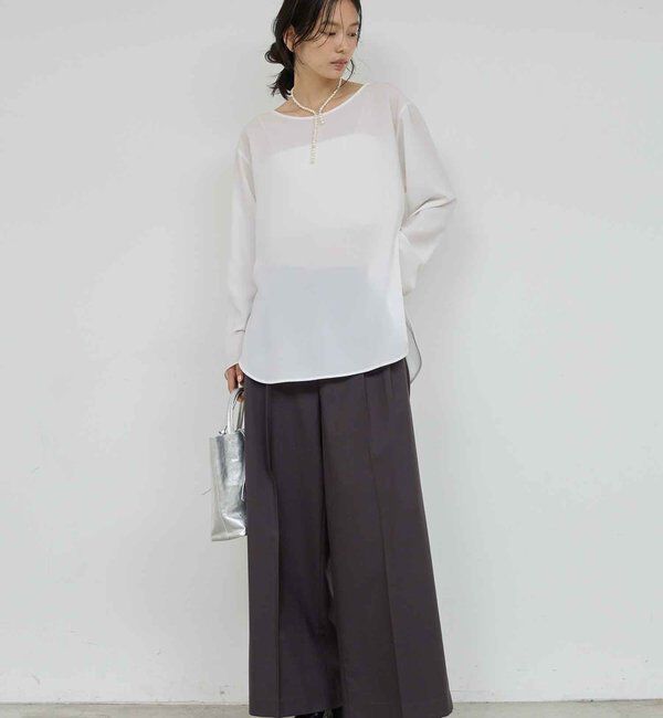  「ラウンドブラウスTee」|シャツ・ブラウス|