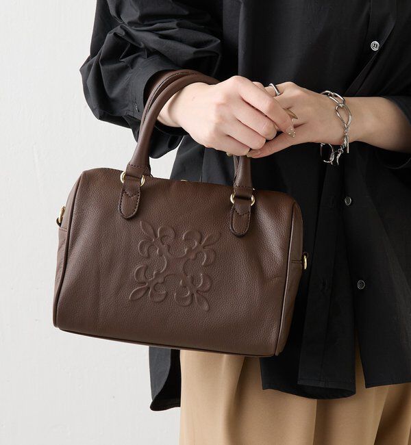  「《composition》レザー2WAYミニボストンバッグ」|ボストンバッグ|