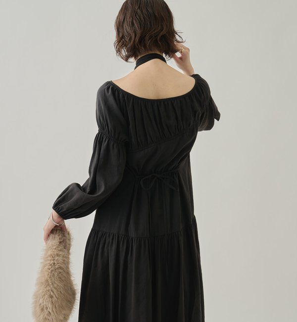  「ドロストティアードワンピース	」|ワンピース|