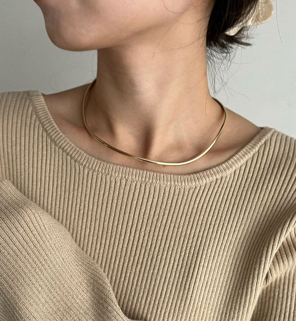  「〈GOLDY/ゴールディ〉チェーンMIXウェーブチョーカー」|リング|ゴールド